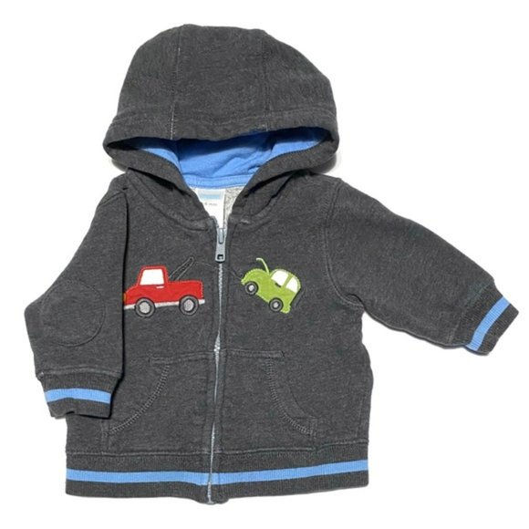 Gymboree Mr. Tow Truck & Car Full Zip Up Hoodie - Picture 5 of 8